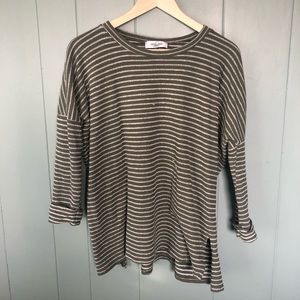 Olive Striped CJLA Sweater